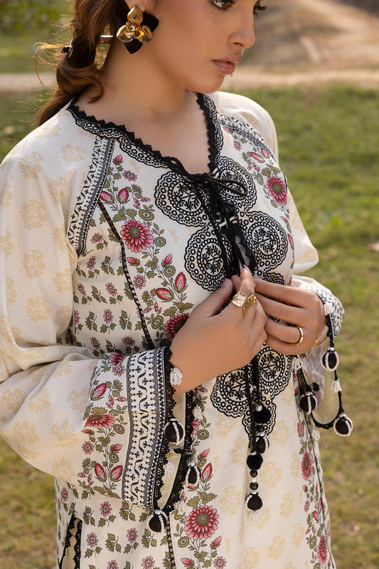 3 Piece Embroidered Printed Lawn Suit with Printed Trouser CL-62001