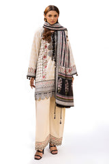 3 Piece Embroidered Printed Lawn Suit with Printed Trouser CL-62001