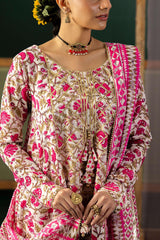 3 Piece Gota Embroidered Lawn Suit with Printed Lawn Dupatta CL-62043