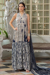 3 Piece Embroidered Printed Lawn Suit with Printed Trouser CL-62062