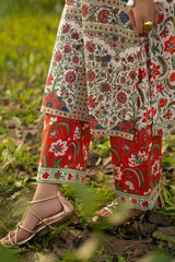 3 Piece Embroidered Printed Lawn Suit with Printed Trouser CL-62126