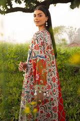 3 Piece Embroidered Printed Lawn Suit with Printed Trouser CL-62126