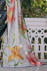 3 Piece Printed Lawn Suit with Embroidered Border CL-62271