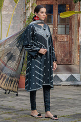 3 Piece Lacquer Printed Lawn Suit with Printed Denting Dupatta DN-52027