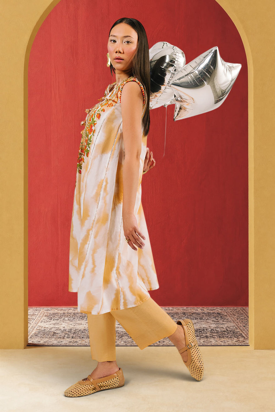 3 Piece Printed Cotton Suit with Printed Lawn Dupatta