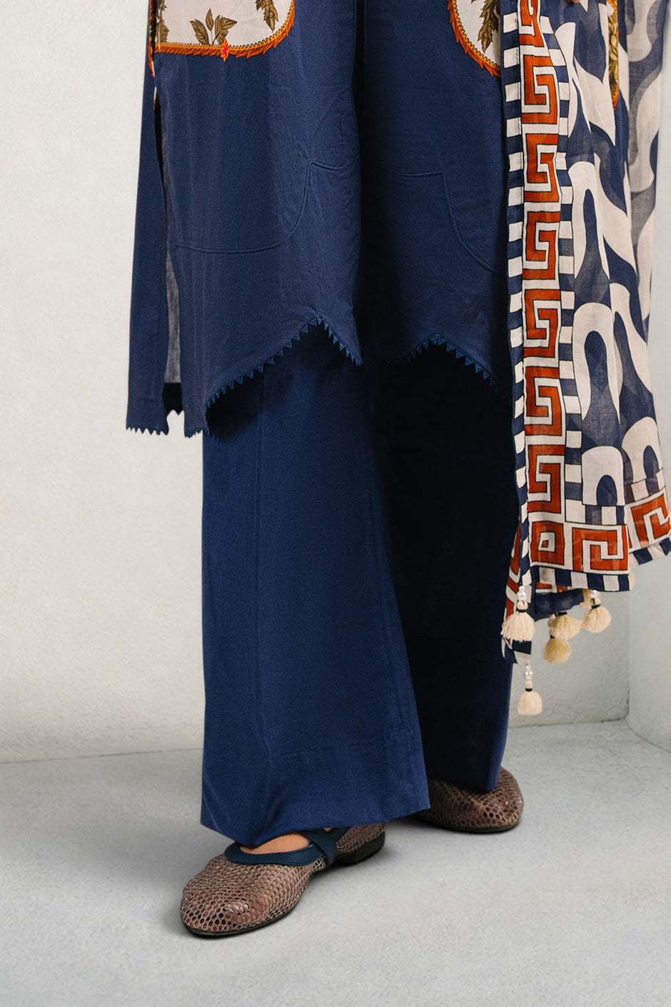 3 Piece Printed Cotton Suit with Printed Lawn Dupatta