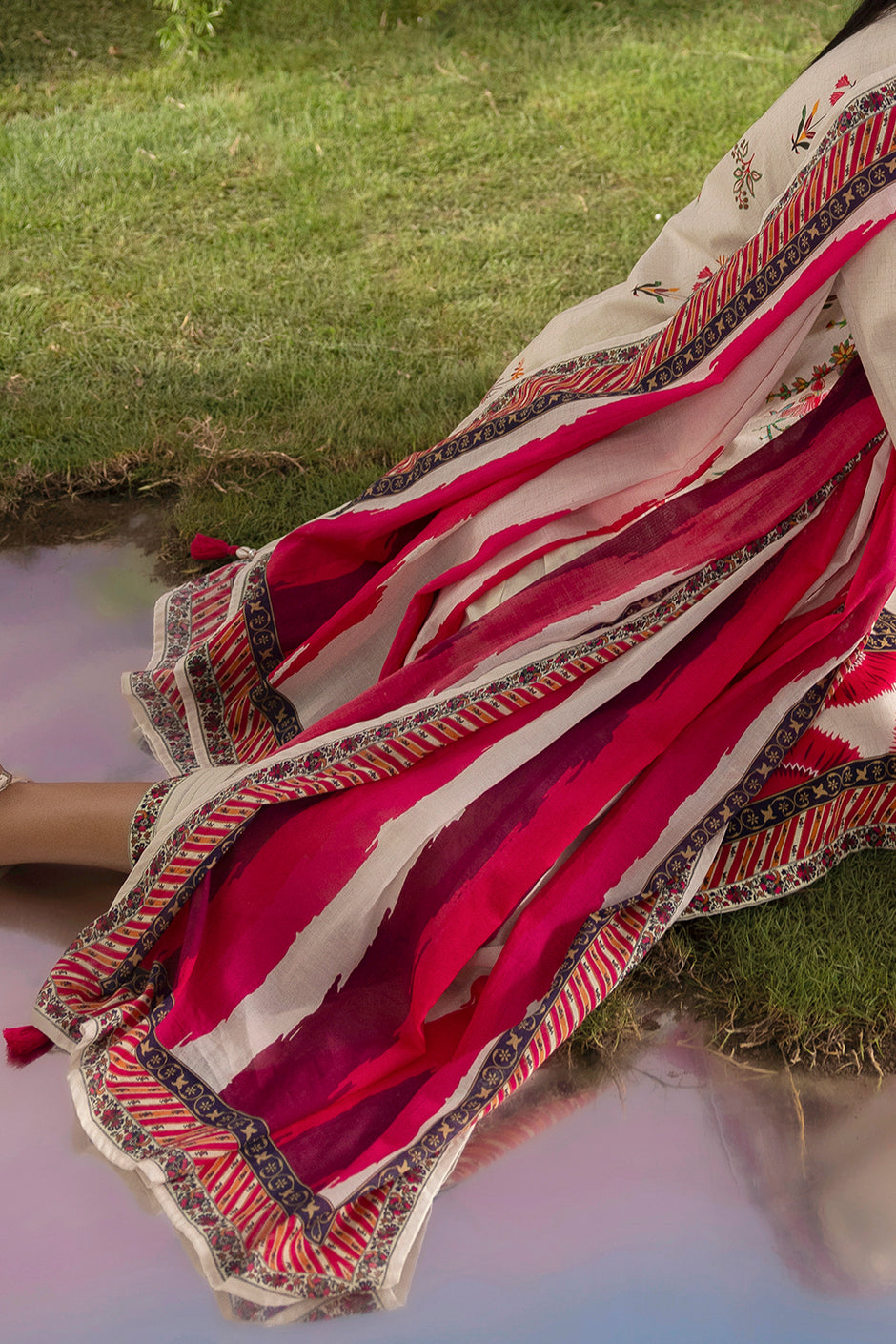 3 Piece Printed Cotton Suit with Printed Lawn Dupatta