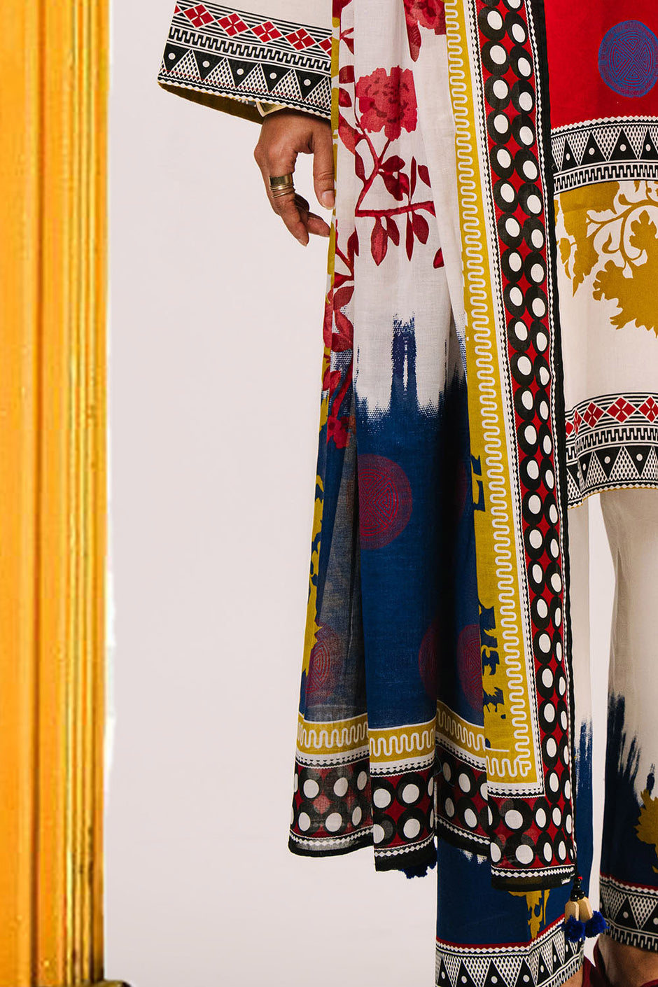 3 Piece Printed Cotton Suit with Printed Lawn Dupatta