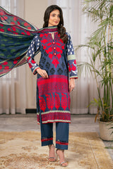 3 Piece Printed Cross Hatch Suit with Lawn Dupatta CH-62001