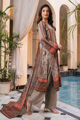 3 Piece Printed Cross Hatch Suit with Lawn Dupatta CH-62002