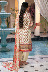 3 Piece Printed Cross Hatch Suit with Lawn Dupatta CH-62007