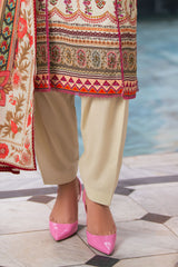 3 Piece Printed Cross Hatch Suit with Lawn Dupatta CH-62007