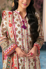 3 Piece Printed Cross Hatch Suit with Lawn Dupatta CH-62007