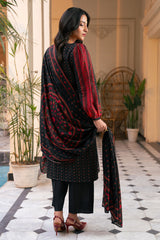 3 Piece Printed Cross Hatch Suit with Lawn Dupatta CH-62011