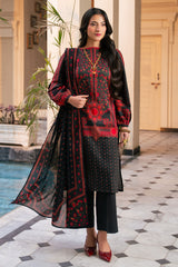 3 Piece Printed Cross Hatch Suit with Lawn Dupatta CH-62011