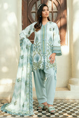 3 Piece Printed Cross Hatch Suit with Lawn Dupatta CH-62017
