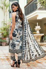 3 Piece Printed Cross Hatch Suit with Lawn Dupatta CH-62018