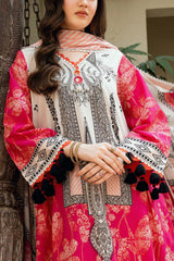 3 Piece Printed Cross Hatch Suit with Lawn Dupatta CH-62021