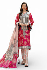 3 Piece Printed Cross Hatch Suit with Lawn Dupatta CH-62021