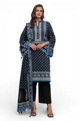 3 Piece Printed Lawn Suit B-62002
