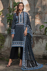 3 Piece Printed Lawn Suit B-62002