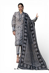 3 Piece Printed Lawn Suit B-62005