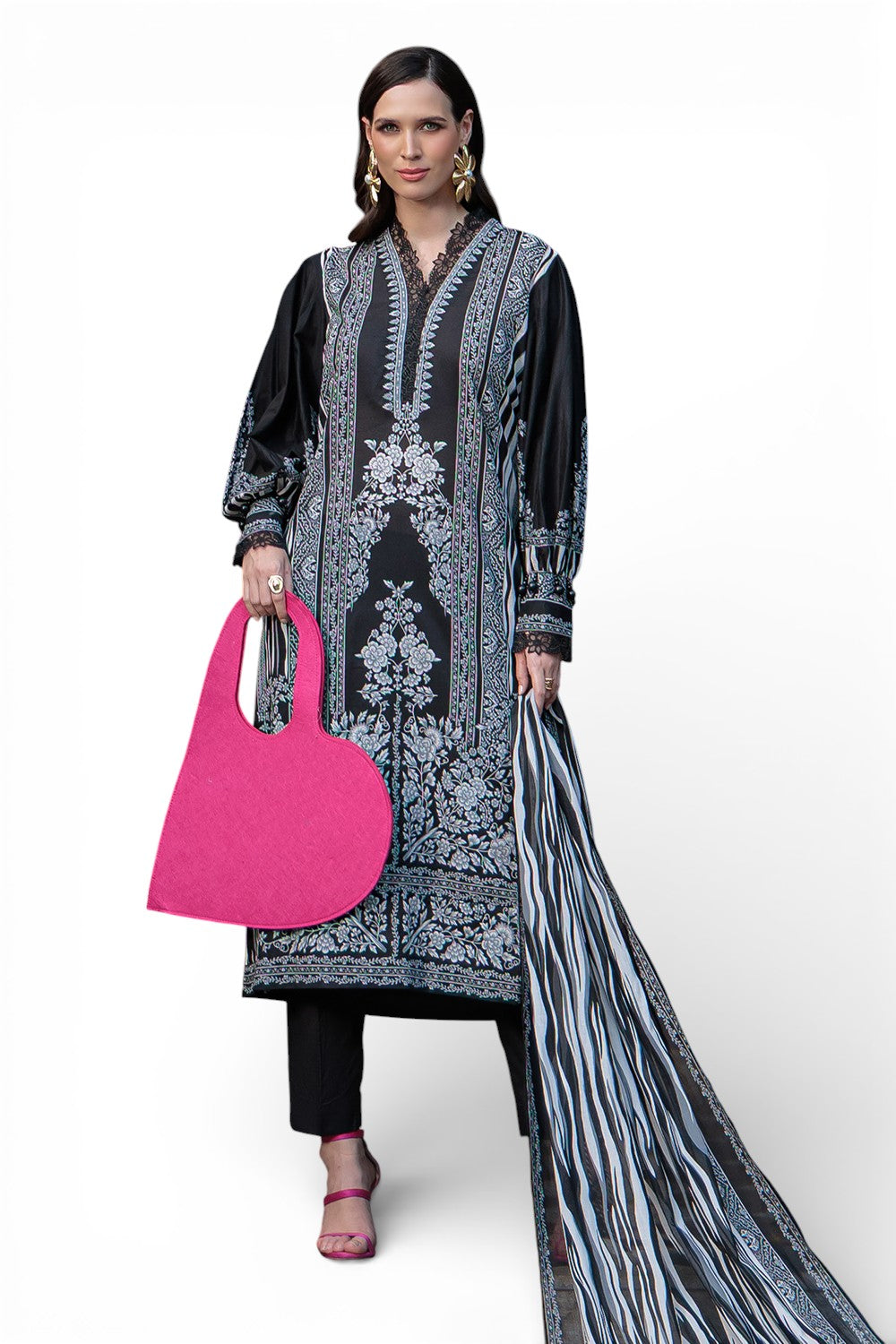 3 Piece Printed Lawn Suit B-62008