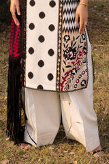 3 Piece Printed Lawn Suit with Crochet Lace CL-52440