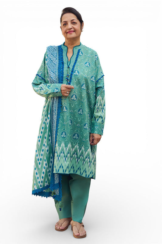 3 Piece Printed Lawn Suit with Dupatta CL-52663 B