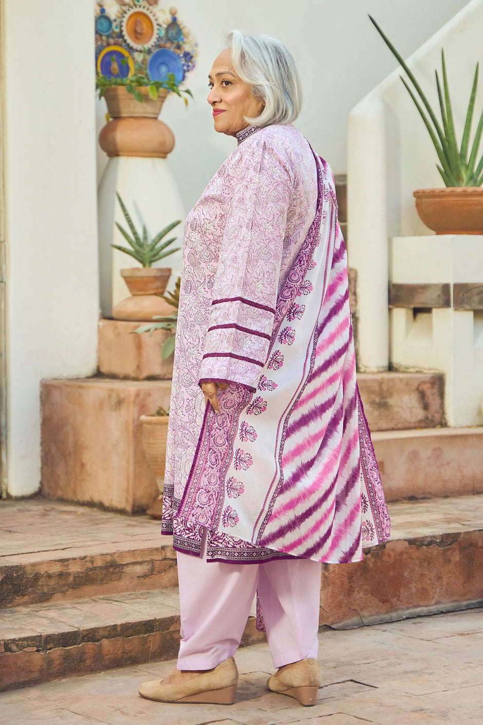 3 Piece Printed Lawn Suit with Dupatta