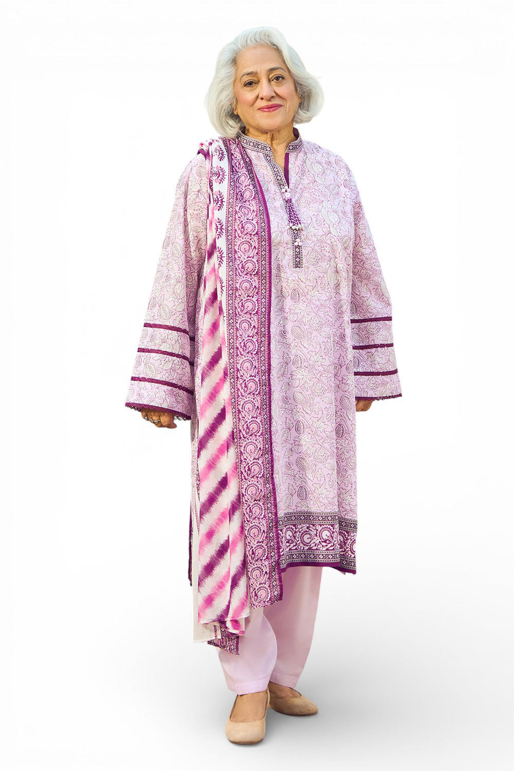 3 Piece Printed Lawn Suit with Dupatta