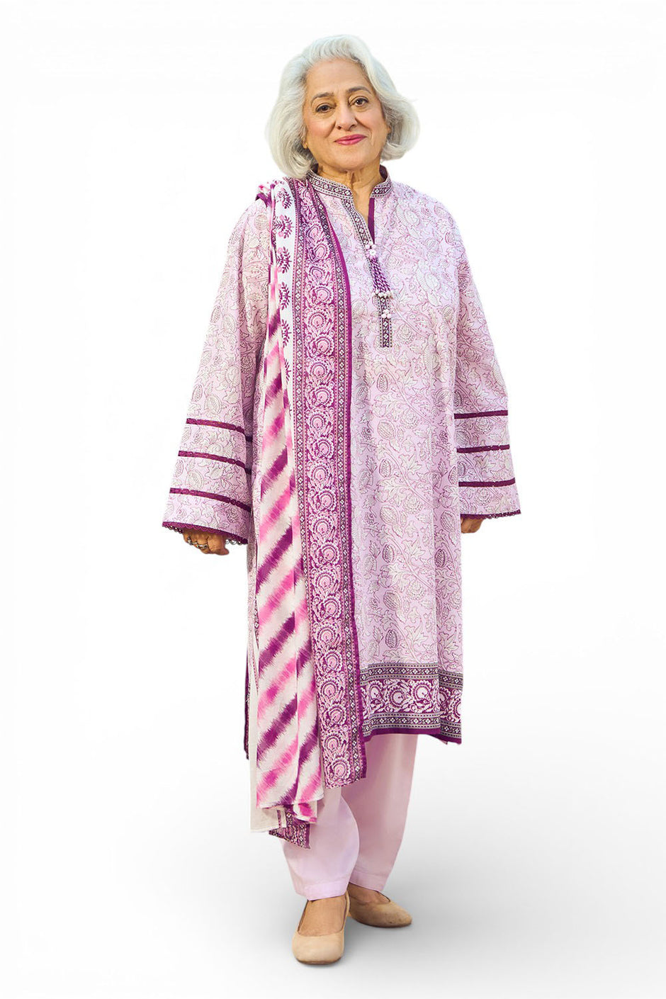 3 Piece Printed Lawn Suit with Dupatta