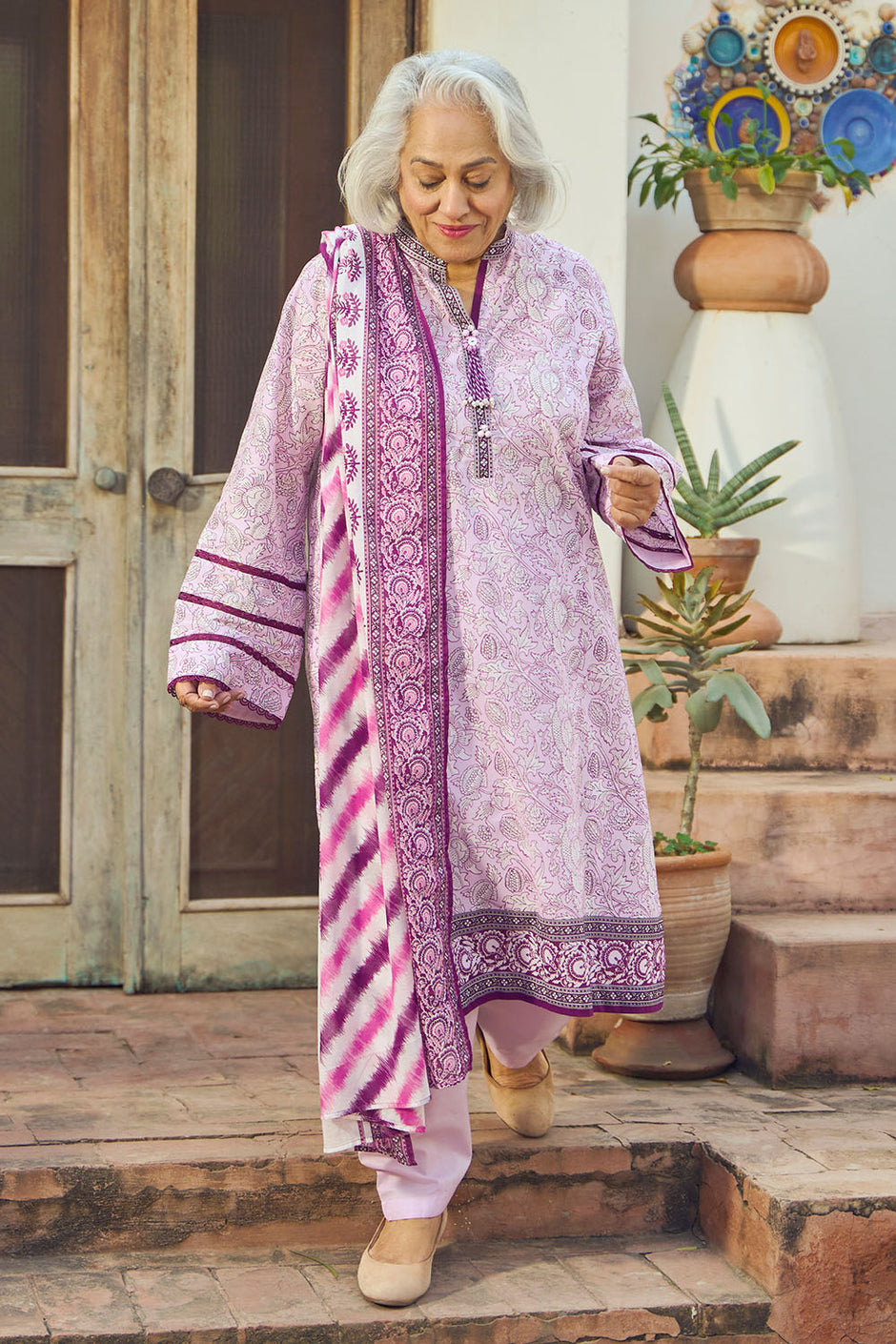 3 Piece Printed Lawn Suit with Dupatta
