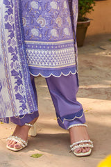 3 Piece Printed Lawn Suit with Dupatta CL-52692 A