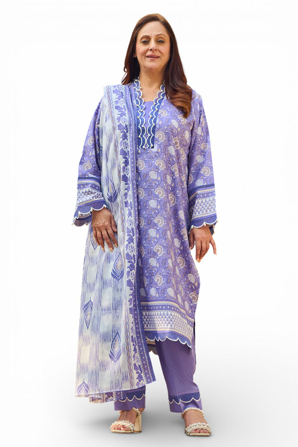 3 Piece Printed Lawn Suit with Dupatta CL-52692 A