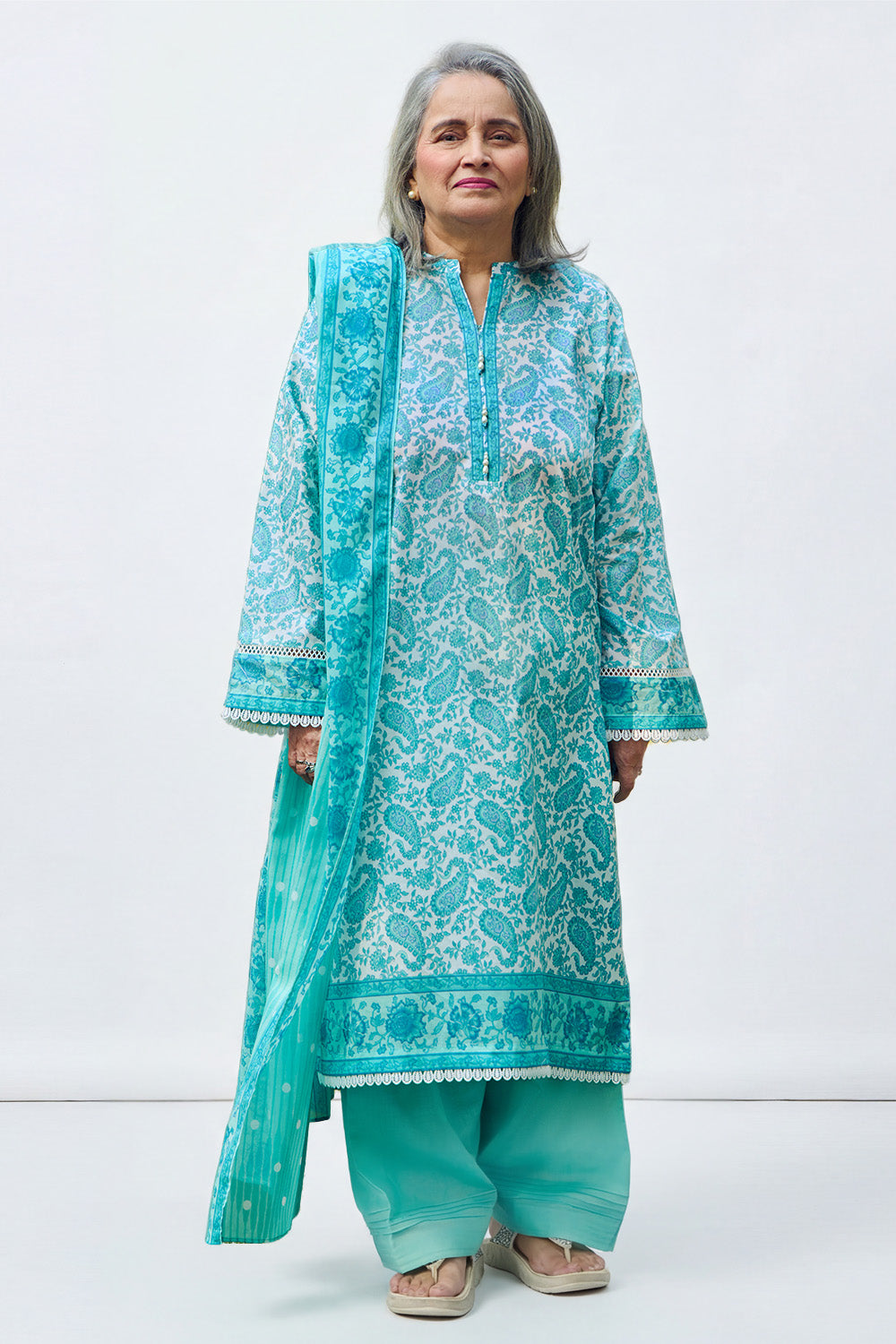 3 Piece Printed Lawn Suit with Dupatta CL-52704 A