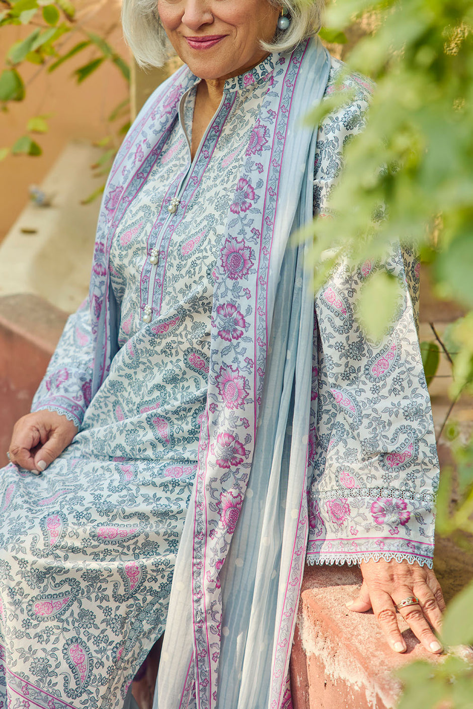3 Piece Printed Lawn Suit with Dupatta