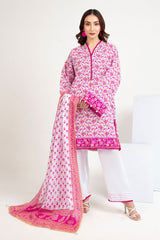 3 Piece Printed Lawn Suit with Dupatta CL-52706 B