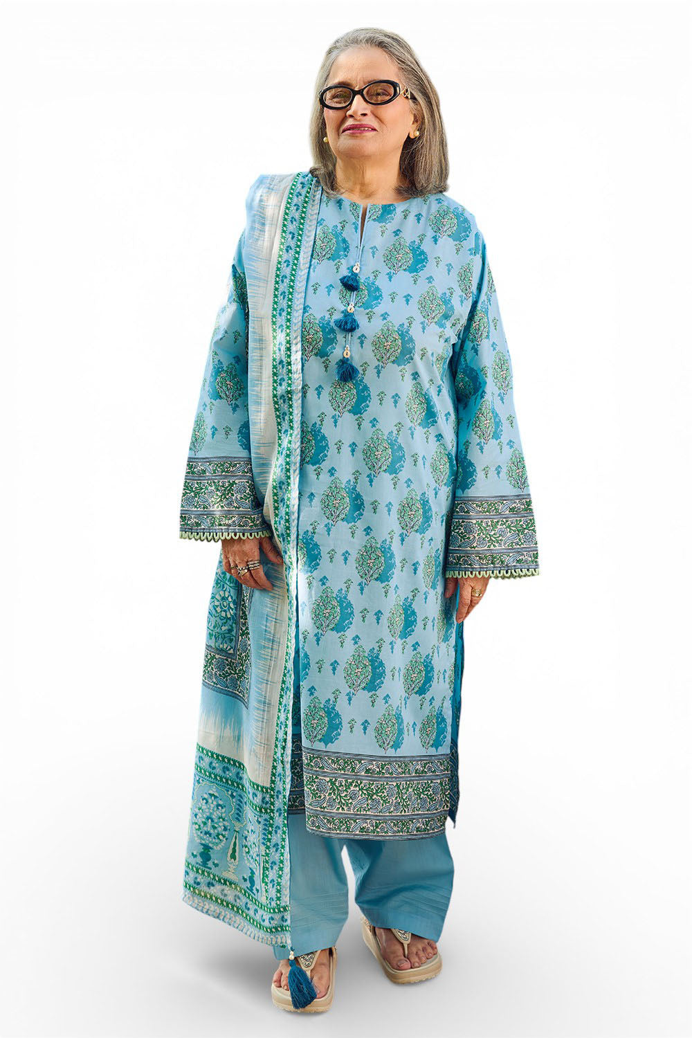 3 Piece Printed Lawn Suit with Dupatta CL-62020 A