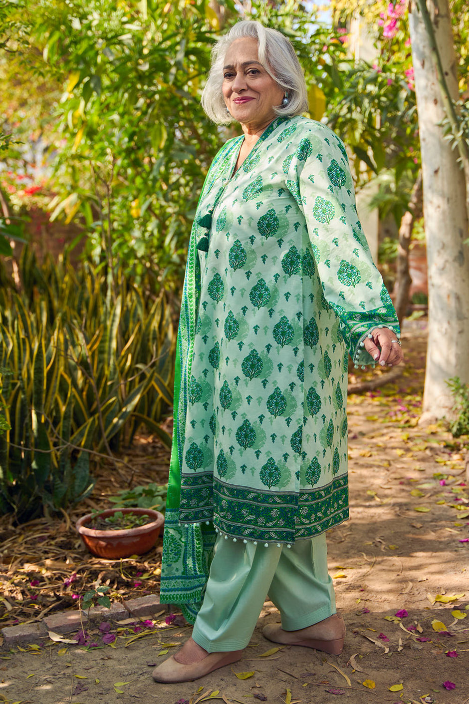 3 Piece Printed Lawn Suit with Dupatta