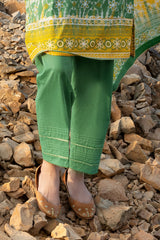 3 Piece Lacquer Printed Lawn Suit with Lacquer Printed Lawn Dupatta and Dyed Trouser CL-62022 B