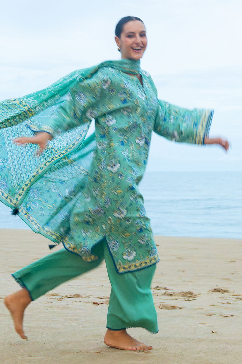 3 Piece Printed Lawn Suit with Dupatta CL-62064 A