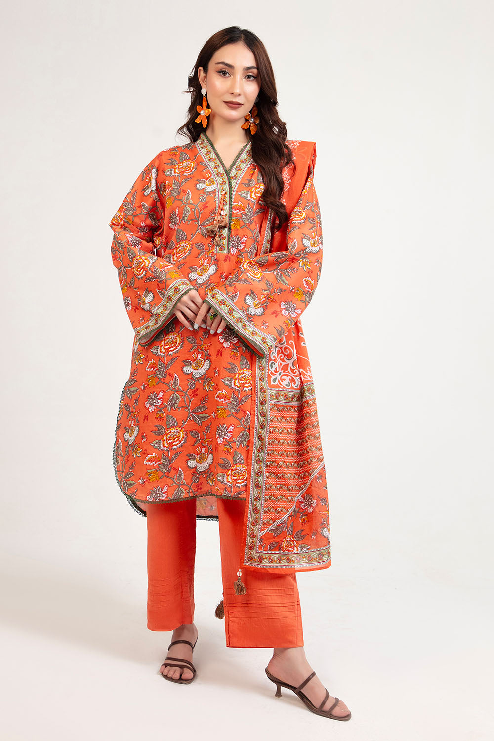 3 Piece Printed Lawn Suit with Dupatta CL-62064 B