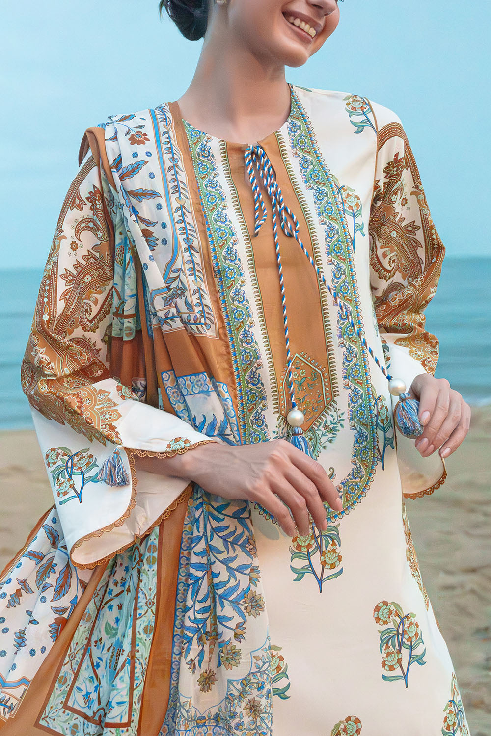 3 Piece Printed Lawn Suit with Dupatta CL-62066 A
