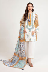 3 Piece Printed Lawn Suit with Dupatta CL-62066 A