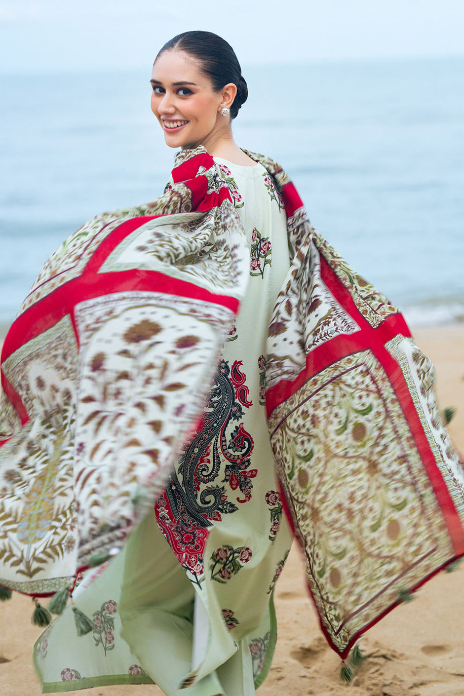 3 Piece Printed Lawn Suit with Dupatta