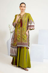 3 Piece Printed Lawn Suit with Dupatta CL-62069 A