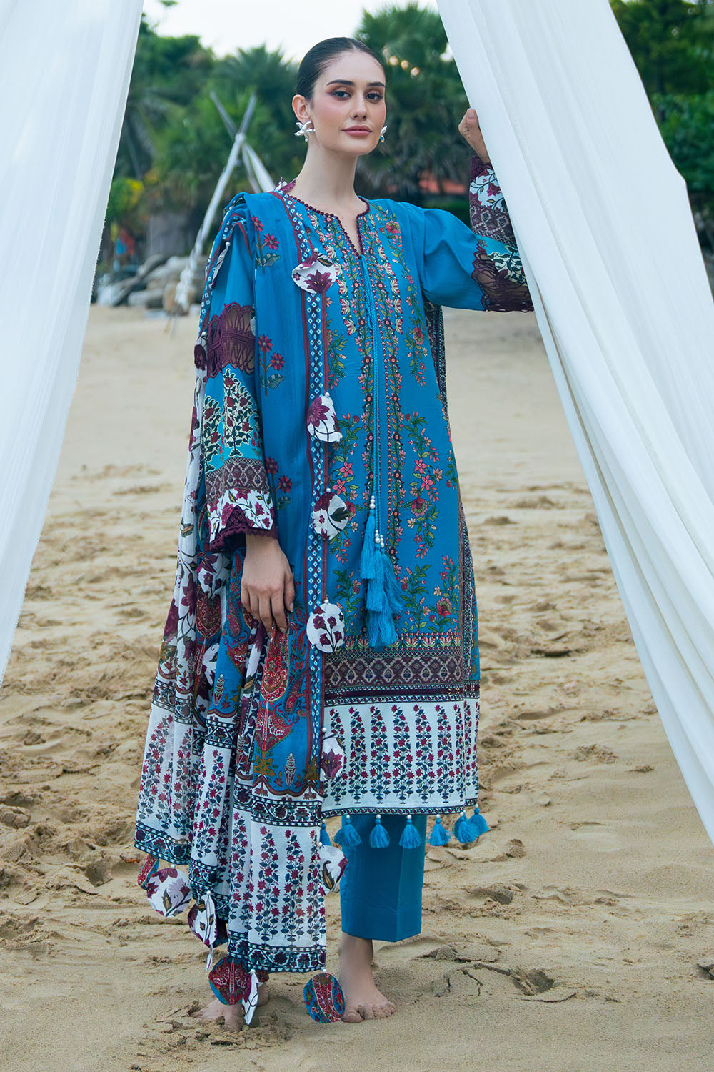 3 Piece Printed Lawn Suit with Dupatta CL-62069 B