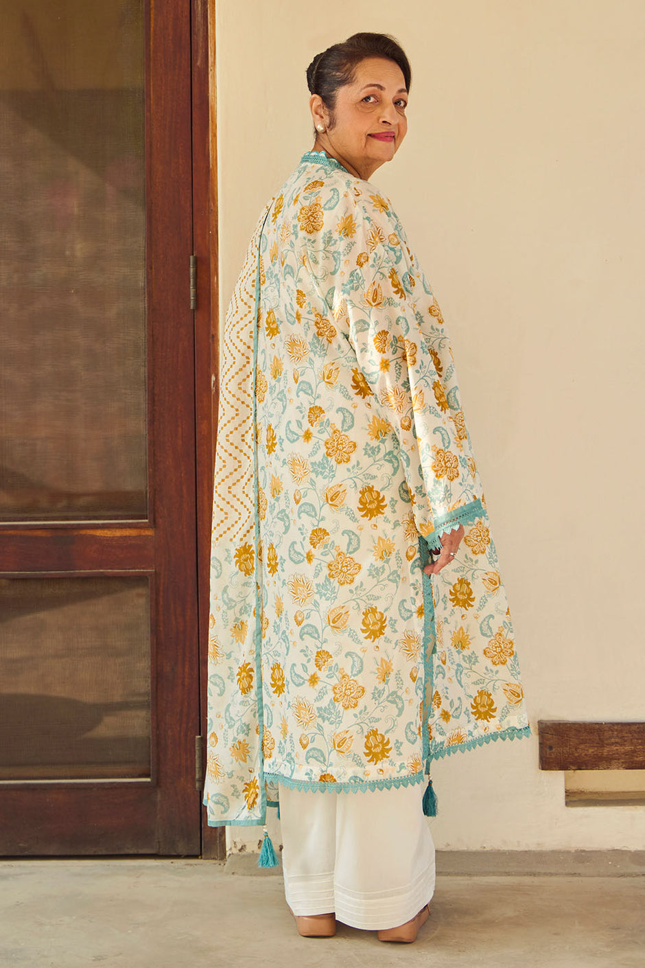 3 Piece Printed Lawn Suit with Dupatta