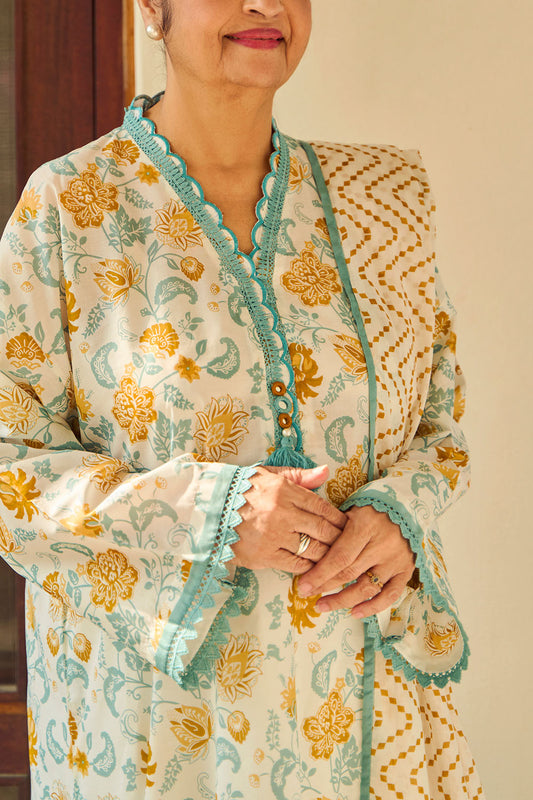 3 Piece Printed Lawn Suit with Dupatta CL-62071 B